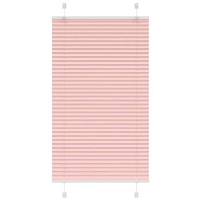Pliss rolgordijn 75x100 cm stofbreedte 74,4 cm polyester roze