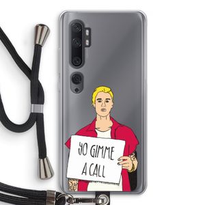 Gimme a call: Xiaomi Mi Note 10 Pro Transparant Hoesje met koord