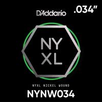 D'Addario NYNW034 NYXL Nickel Wound Elektrische Losse Snaar .034 D'Addario NYNW034 NYXL Nickel Wound Elektrische Losse Snaar .034