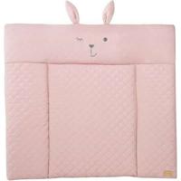 Materassino fasciatoio - ROBA - Lily Rosa faccia di coniglio - 85 x 75 cm - Rosa