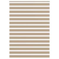 Zebra Blind 160x200 cm stofbreedte 155,9 cm polyester zandbruin