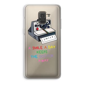 Smile: Samsung Galaxy A8 (2018) Transparant Hoesje