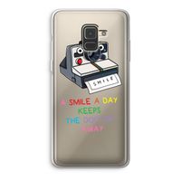 Smile: Samsung Galaxy A8 (2018) Transparant Hoesje
