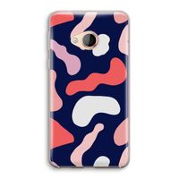 Memphis Shapes Pink: HTC U Play Transparant Hoesje