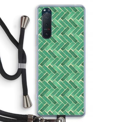 Moroccan tiles 2: Sony Xperia 5 II Transparant Hoesje met koord