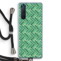 Moroccan tiles 2: Sony Xperia 5 II Transparant Hoesje met koord