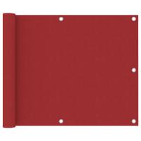 VidaXL Balkonscherm 75x400 cm oxford stof rood