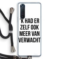 Meer verwacht: Sony Xperia 5 II Transparant Hoesje met koord