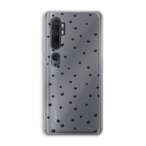 Kleine kattenkopjes: Xiaomi Mi Note 10 Pro Transparant Hoesje