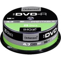 Intenso DVD-R 4.7GB, Printable, 16x 4,7 GB 25 stuk(s) - thumbnail