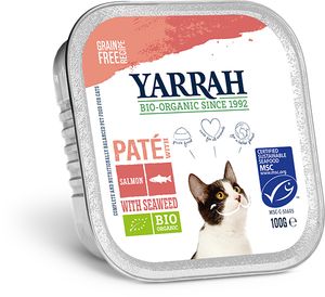Yarrah organic kat multipack pate zalm / kalkoen / rund (8X100 GR)