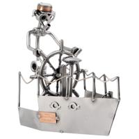 Schipper op zijn boot