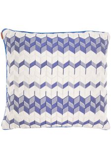 Missoni Home coussin Tread en coton - Bleu