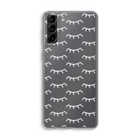 Wimpers: Samsung Galaxy S21 Plus Transparant Hoesje