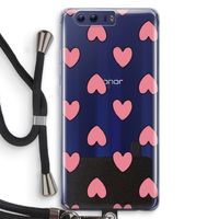 Ondersteboven verliefd: Honor 9 Transparant Hoesje met koord