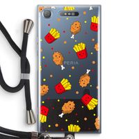 Chicken 'n Fries: Sony Xperia XZ1 Transparant Hoesje met koord