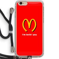 I'm lovin' you: iPhone 6 PLUS / 6S PLUS Transparant Hoesje met koord I'm lovin' you: iPhone 6 PLUS / 6S PLUS Transparant Hoesje met koord