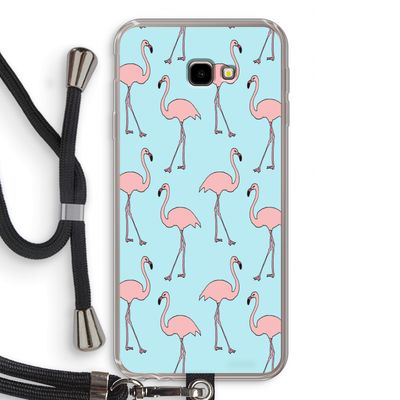 Anything Flamingoes: Samsung Galaxy J4 Plus Transparant Hoesje met koord