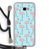 Anything Flamingoes: Samsung Galaxy J4 Plus Transparant Hoesje met koord