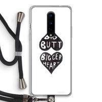 Big butt bigger heart: OnePlus 8 Transparant Hoesje met koord