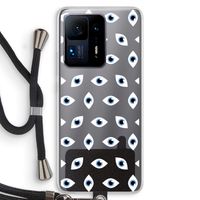Eyes pattern: Xiaomi Mi Mix 4 Transparant Hoesje met koord