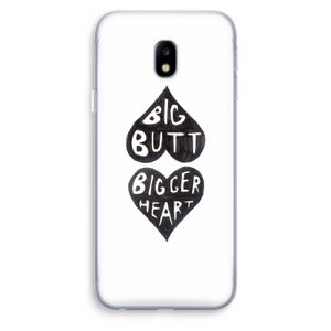 Big butt bigger heart: Samsung Galaxy J3 (2017) Transparant Hoesje