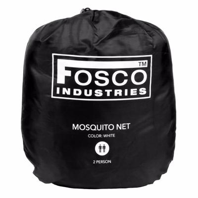 Muggennet - wit - polyester - D50 cm / H230 cm - 2 personen - klamboe - muskietennet