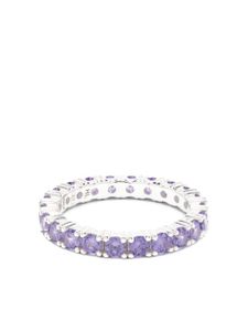 Hatton Labs bague Eternity en argent sterling - Violet