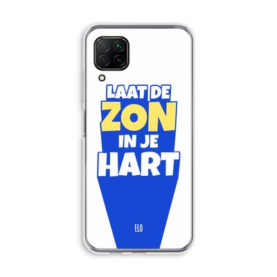 Laat de zon in je hart: Huawei P40 Lite Transparant Hoesje