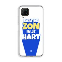 Laat de zon in je hart: Huawei P40 Lite Transparant Hoesje