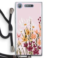 Painted wildflowers: Sony Xperia XZ1 Transparant Hoesje met koord
