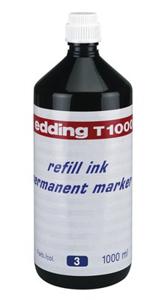 edding T1000 navulinkt voor permanent markers - kleur: blauw - grote fles - 1000ml