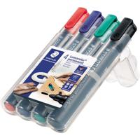 Viltstift Staedtler 352 rond assorti 2mm set à 4 stuks assorti