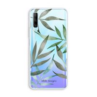Tropical watercolor leaves: Huawei P Smart Pro Transparant Hoesje