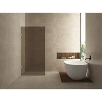 Inloopdouche Wiesbaden Less | 80x200 cm | Vintage bronsglas | Chroom beslag