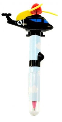 Toi Toys pen met ventilatie helikopter zwart 14 cm Toi Toys pen met ventilatie helikopter zwart 14 cm