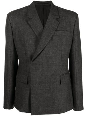 Prada blazer à boutonnière croisée - Gris