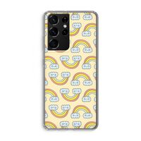 Regenboog: Samsung Galaxy S21 Ultra Transparant Hoesje
