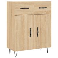 The Living Store Dressoir - Sonoma eiken - 69.5 x 34 x 90 cm - Duurzaam hout en metaal - thumbnail