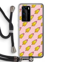 Waterijsjes: Huawei P40 Pro Transparant Hoesje met koord