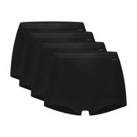 Ten Cate Basics Organic Cotton Stretch Short 4-pack Zwart-S