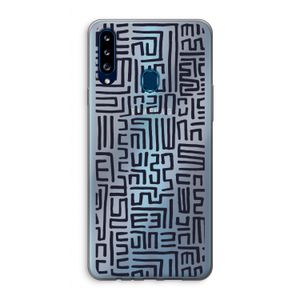 Moroccan Print: Samsung Galaxy A20s Transparant Hoesje