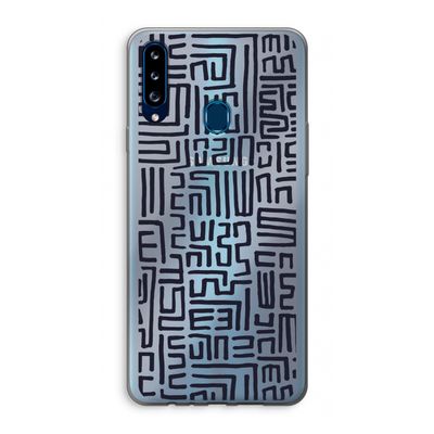 Moroccan Print: Samsung Galaxy A20s Transparant Hoesje