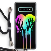 Hold My Heart: Samsung Galaxy S10 Plus Transparant Hoesje met koord