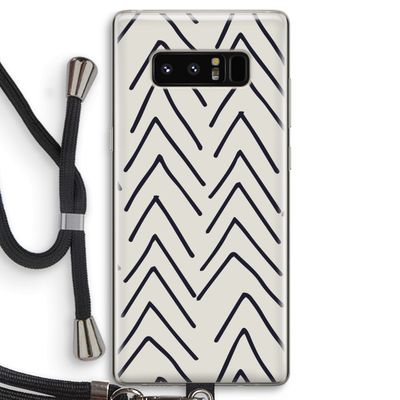 Marrakech Arrows: Samsung Galaxy Note 8 Transparant Hoesje met koord