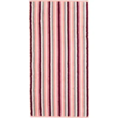 Cawö Cawo Shades Streifen Gastendoekje 30x50 beere