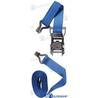 GS76124 - 1,5" RVS spanband - BLAUW - 6 M