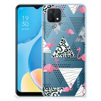 OPPO A15 | TPU Hoesje | Flamingo Triangle