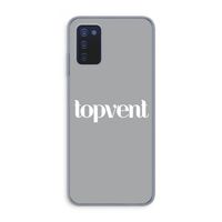 Topvent Grijs Wit: Samsung Galaxy A03s Transparant Hoesje