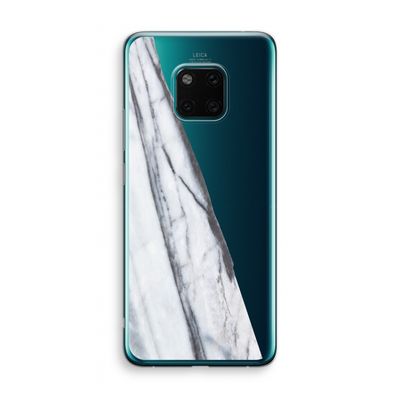 Gestreepte marmer: Huawei Mate 20 Pro Transparant Hoesje